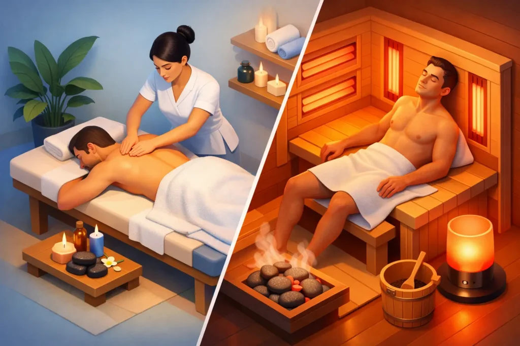Massage Therapy vs Infrared Sauna: Which Fits?